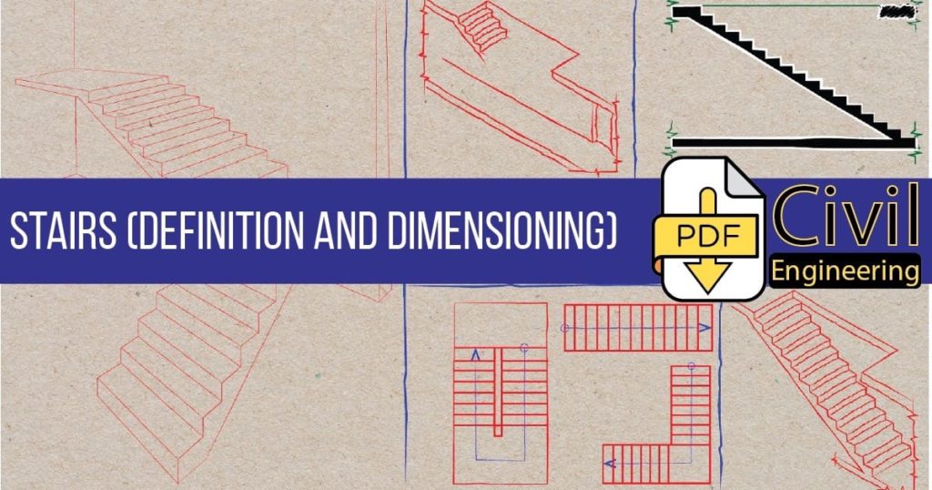 Stairs definition and dimensioning